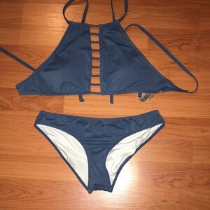 PINK Victoria Secret Blue Bikini Set